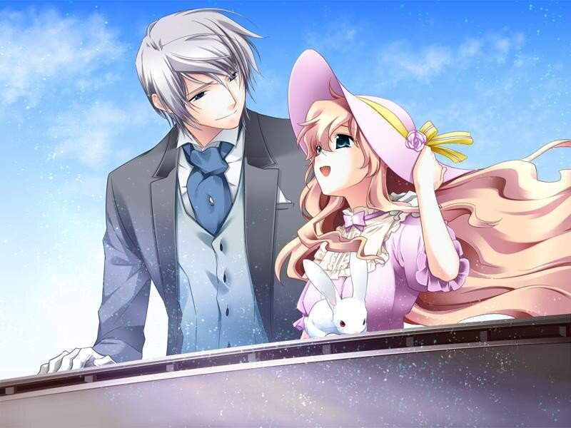 anime couple on balcony