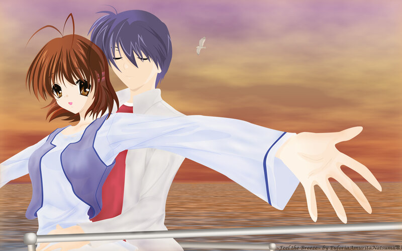 Anime Couple on Boat