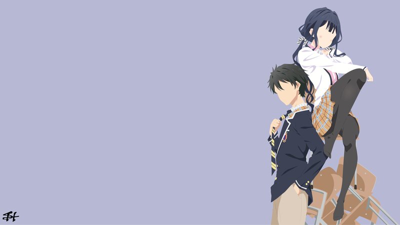 Anime Couple on Chairs