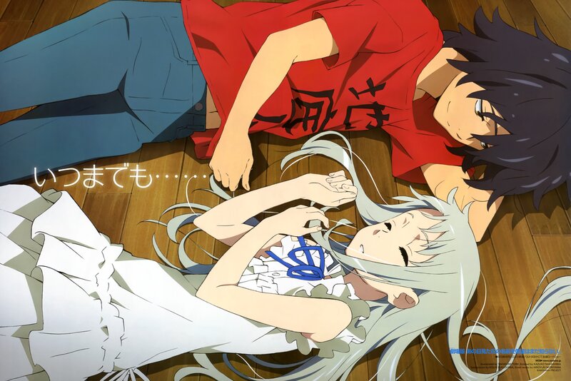 Anime couple on floor