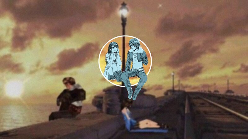 Anime Couple on Pier