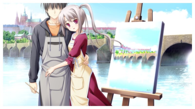 Anime Couple Painting