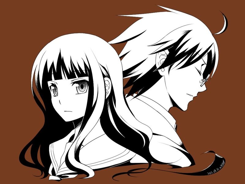 anime couple portrait