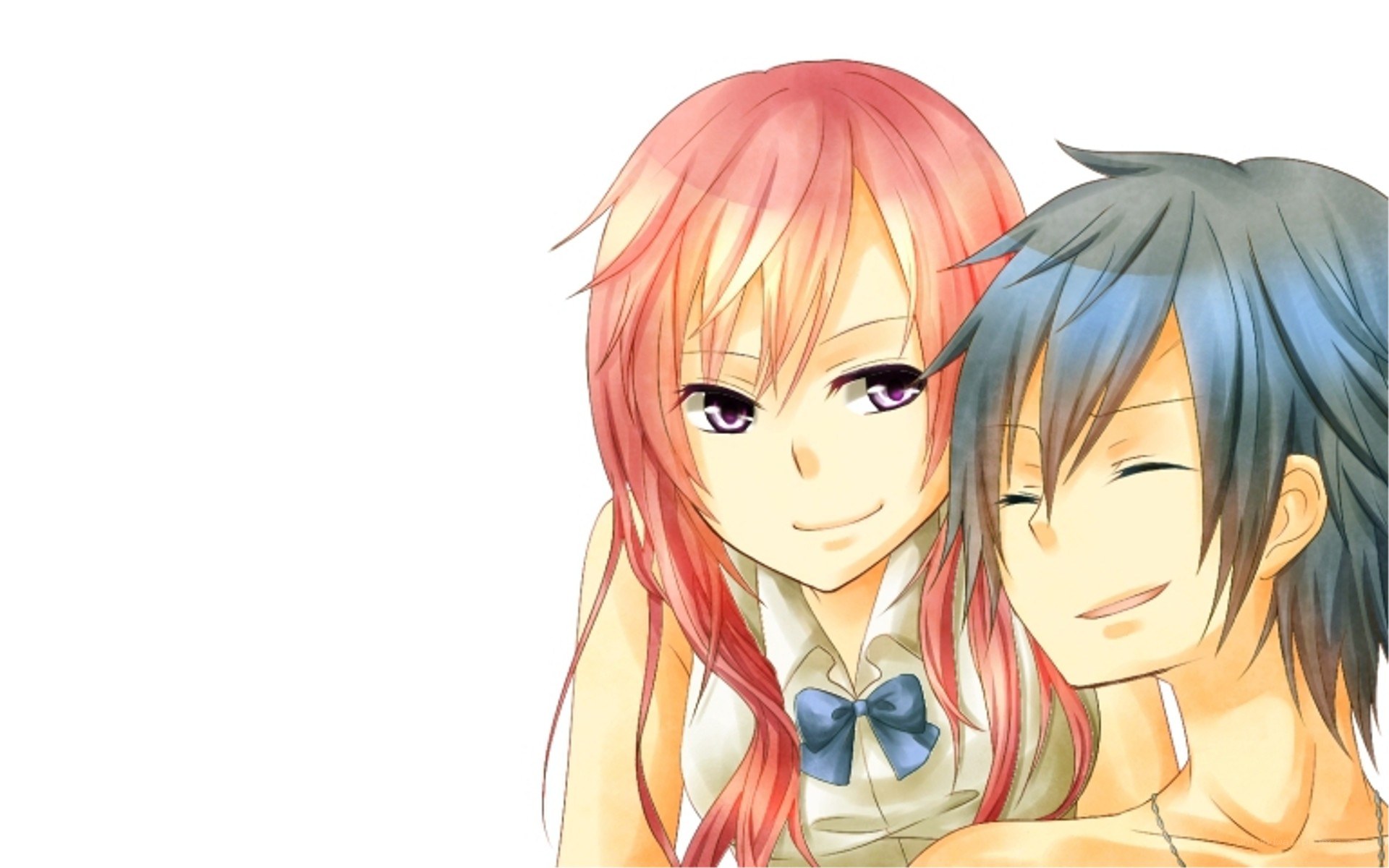 anime couple portrait