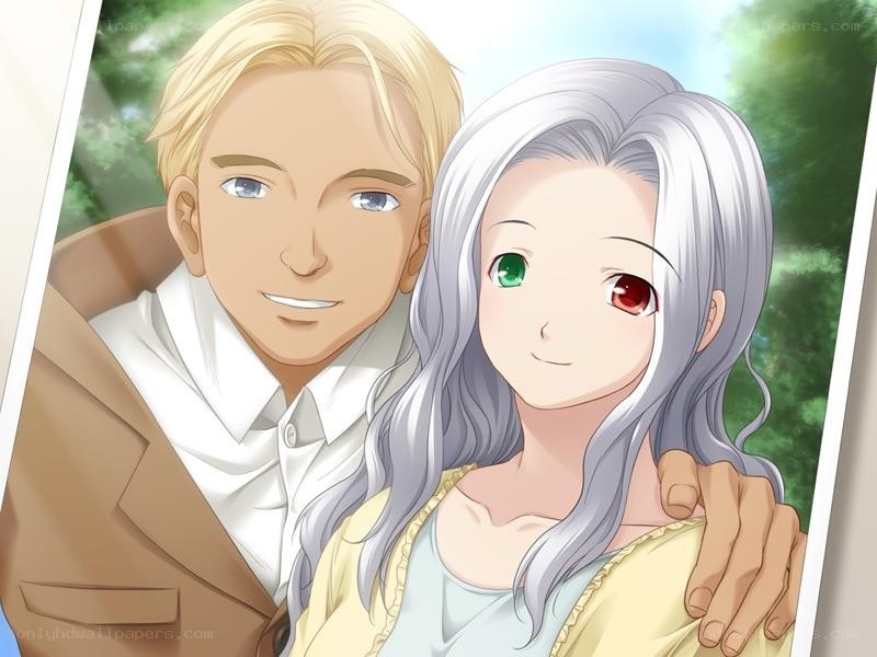 anime couple portrait
