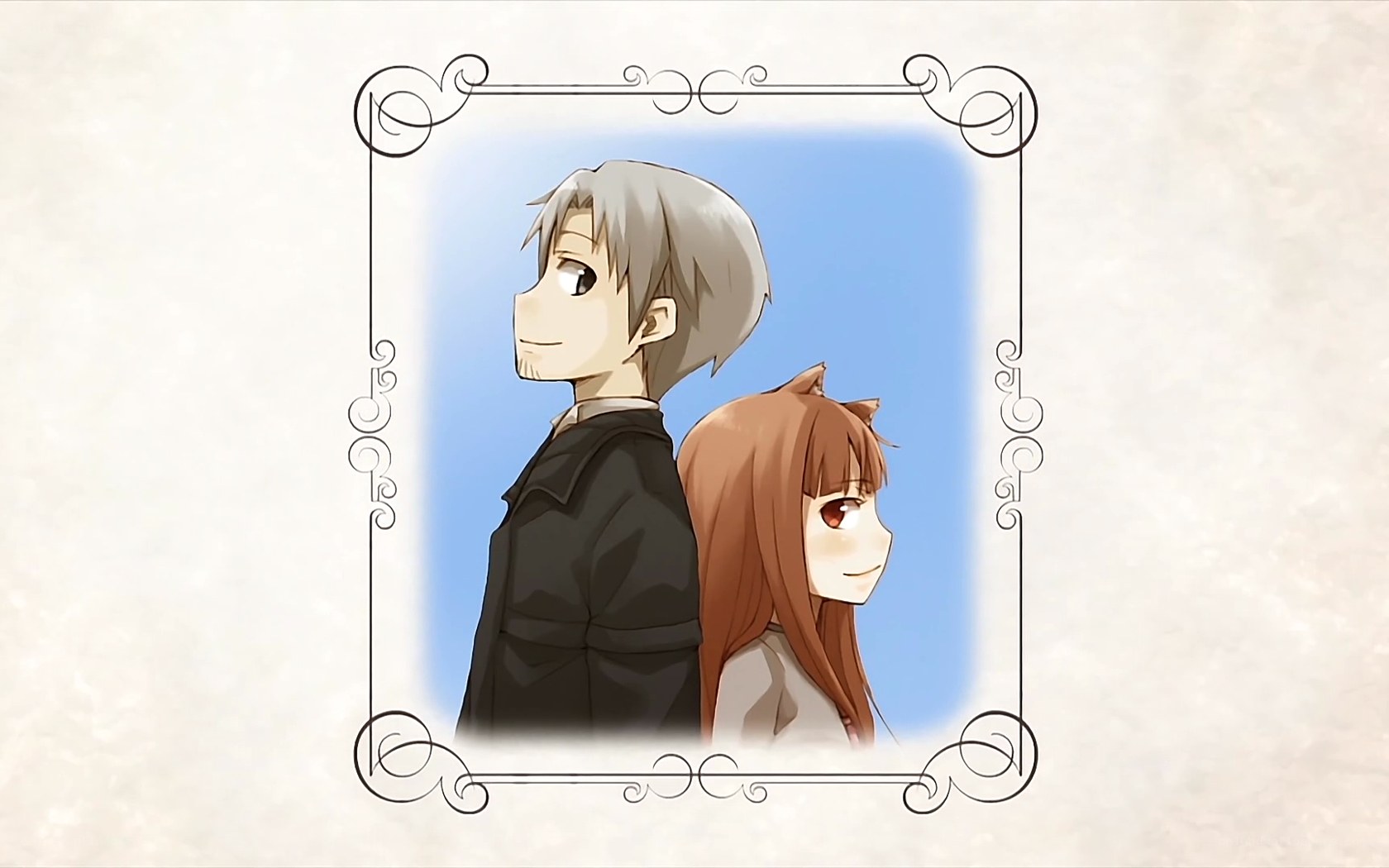 anime couple portrait