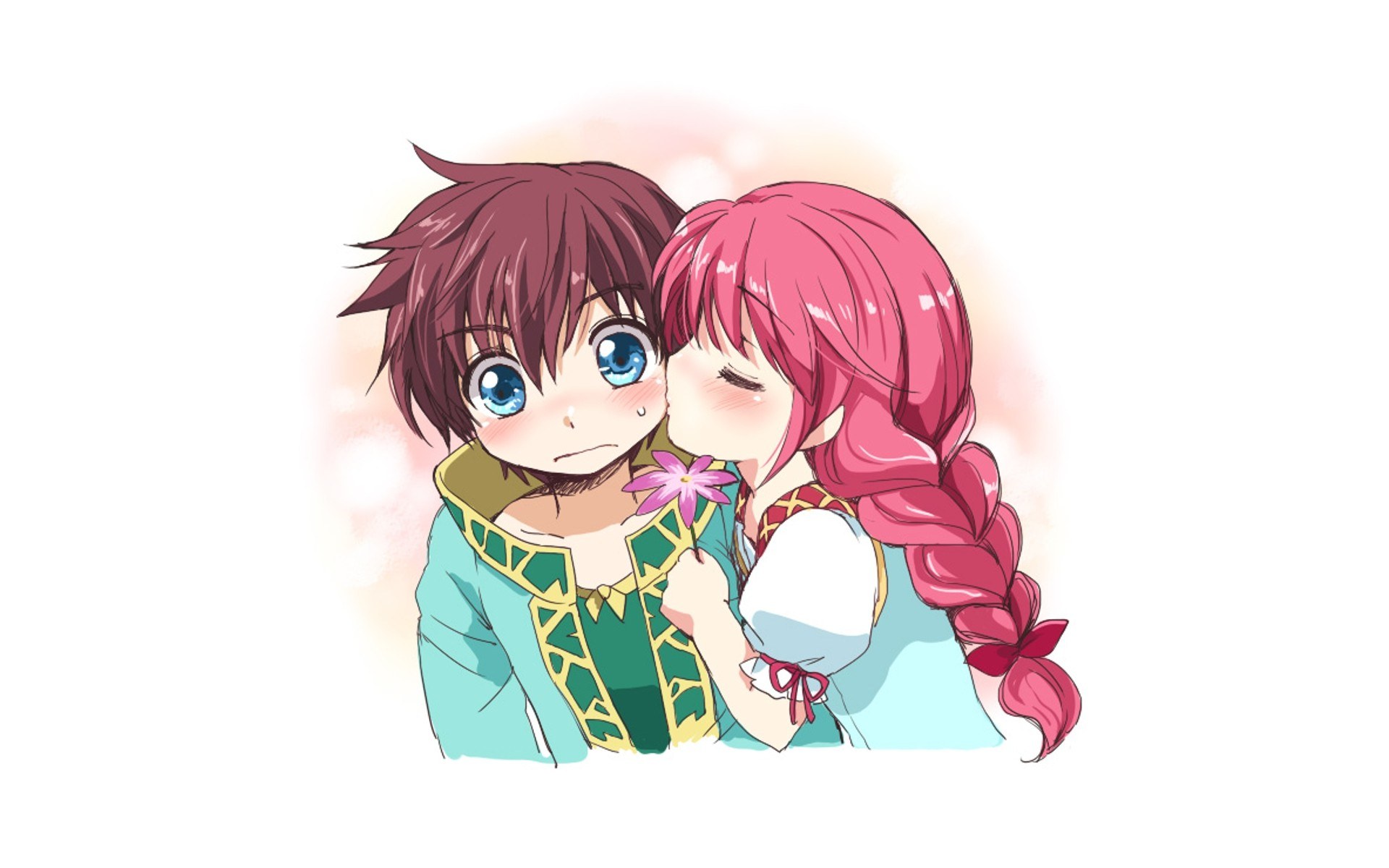 anime couple sharing a moment