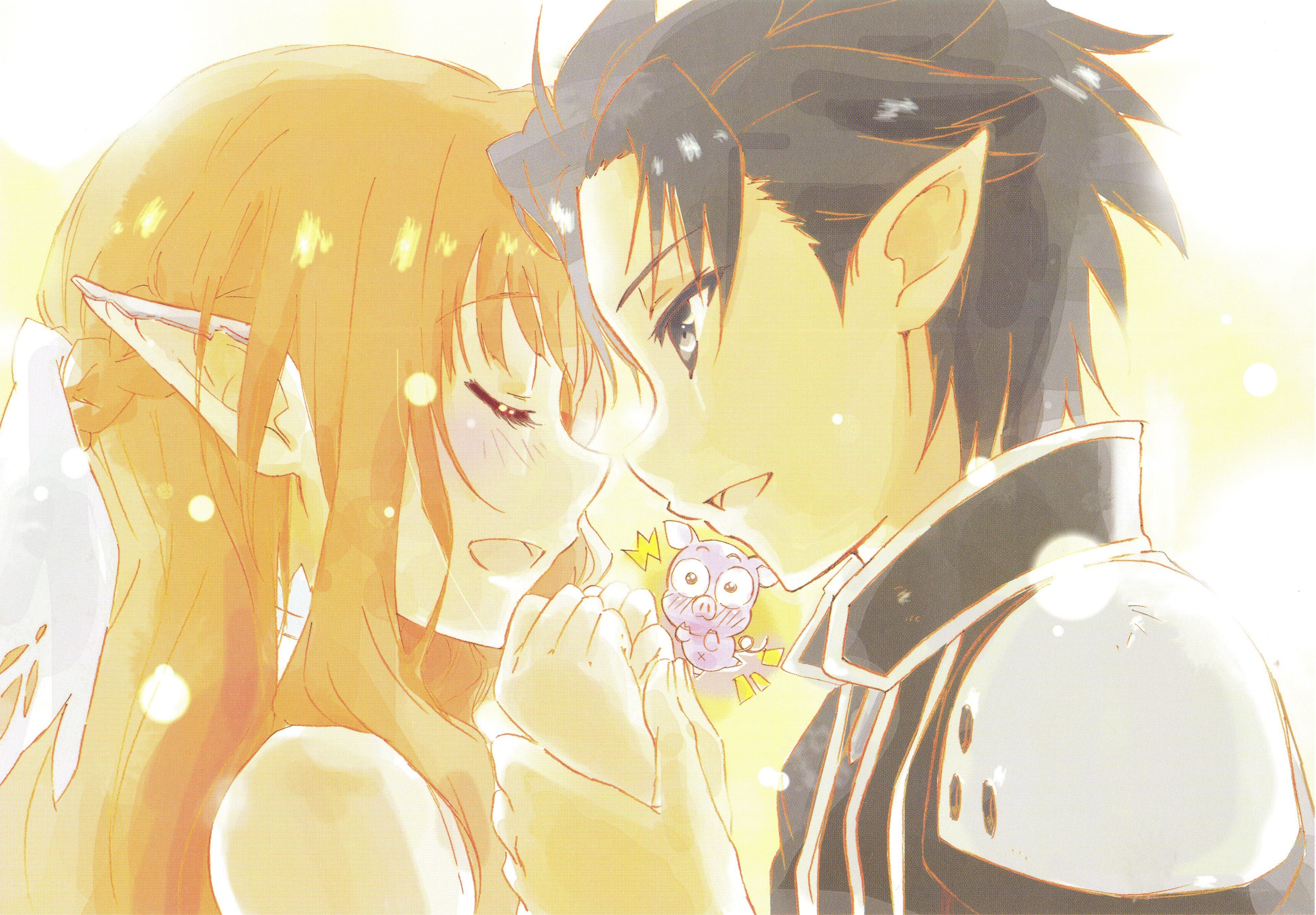 anime couple sharing a moment
