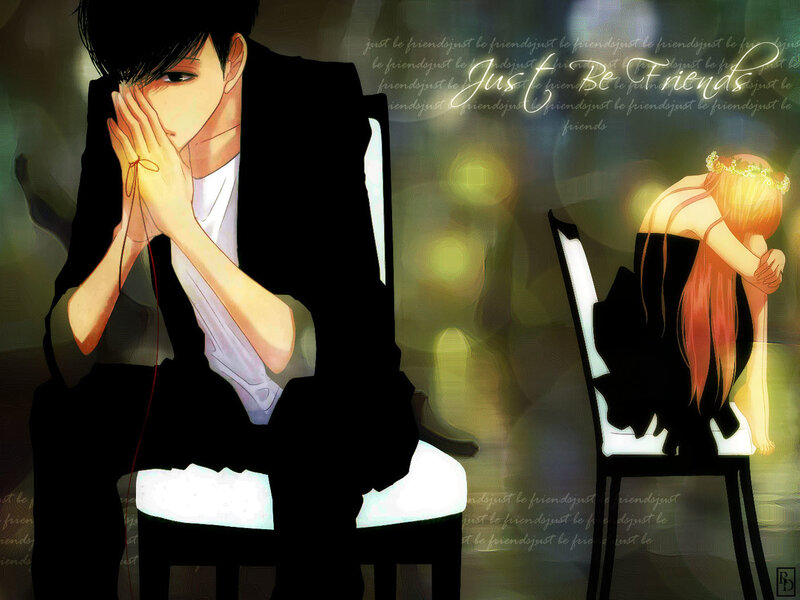 Anime Couple Sitting