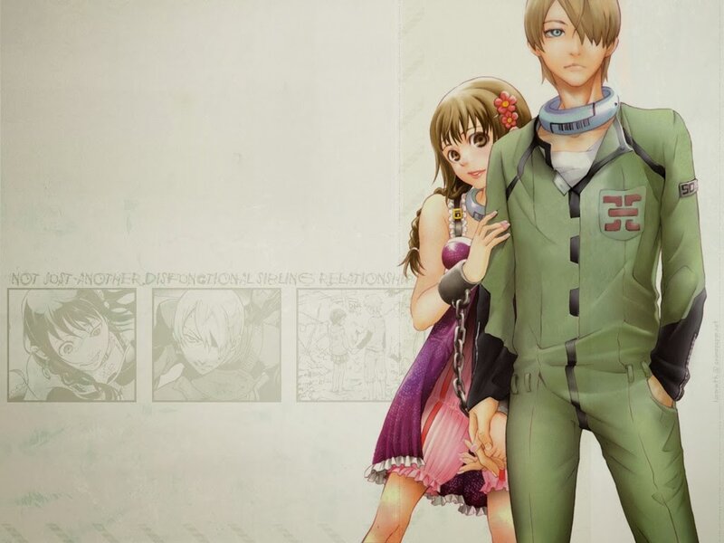 Anime Couple Standing — Green