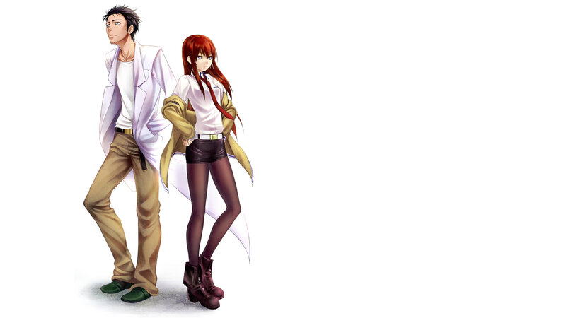anime couple standing together