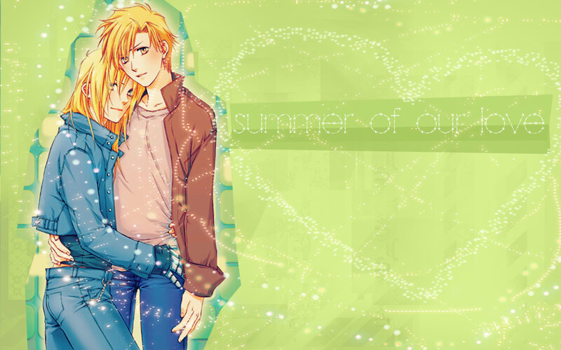 anime couple summer love