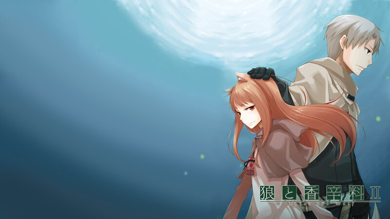 Anime Couple Underwater — Blue