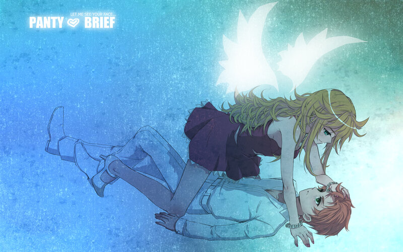 anime couple underwater