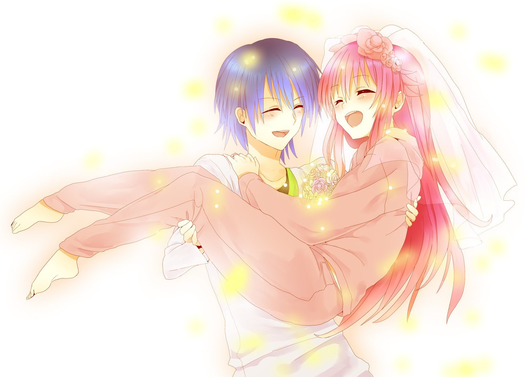 anime couple wedding