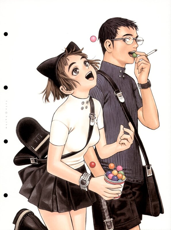 Anime couple with candy
