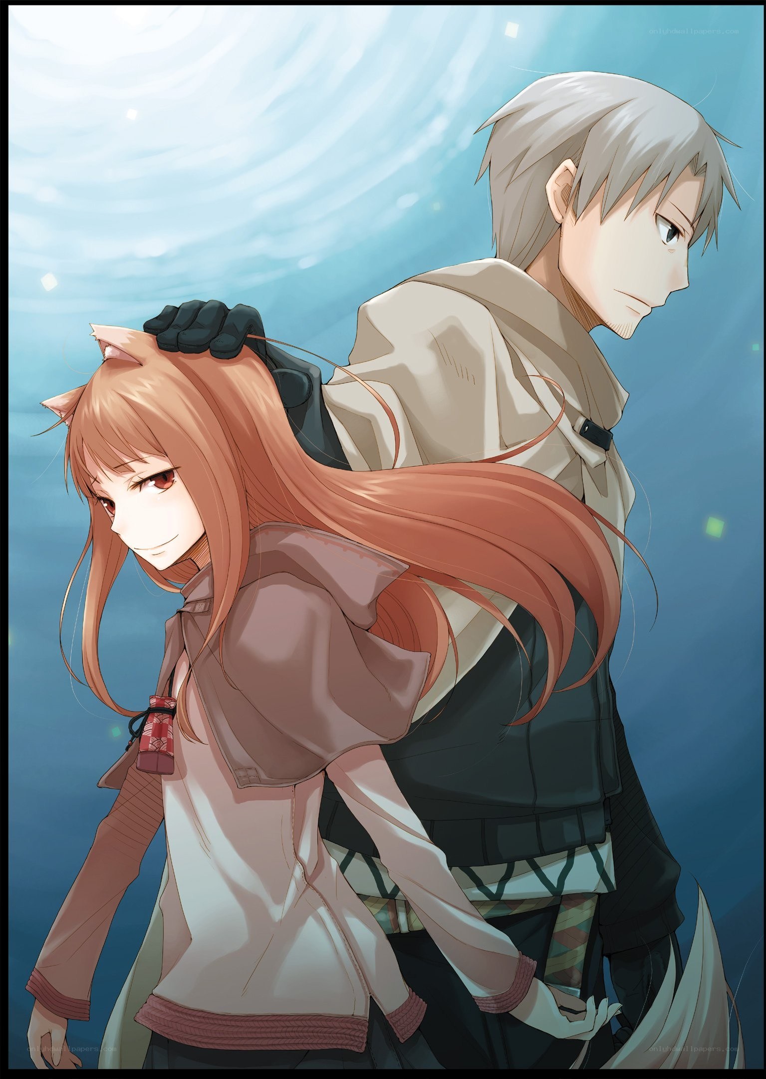 anime couple with cat ears