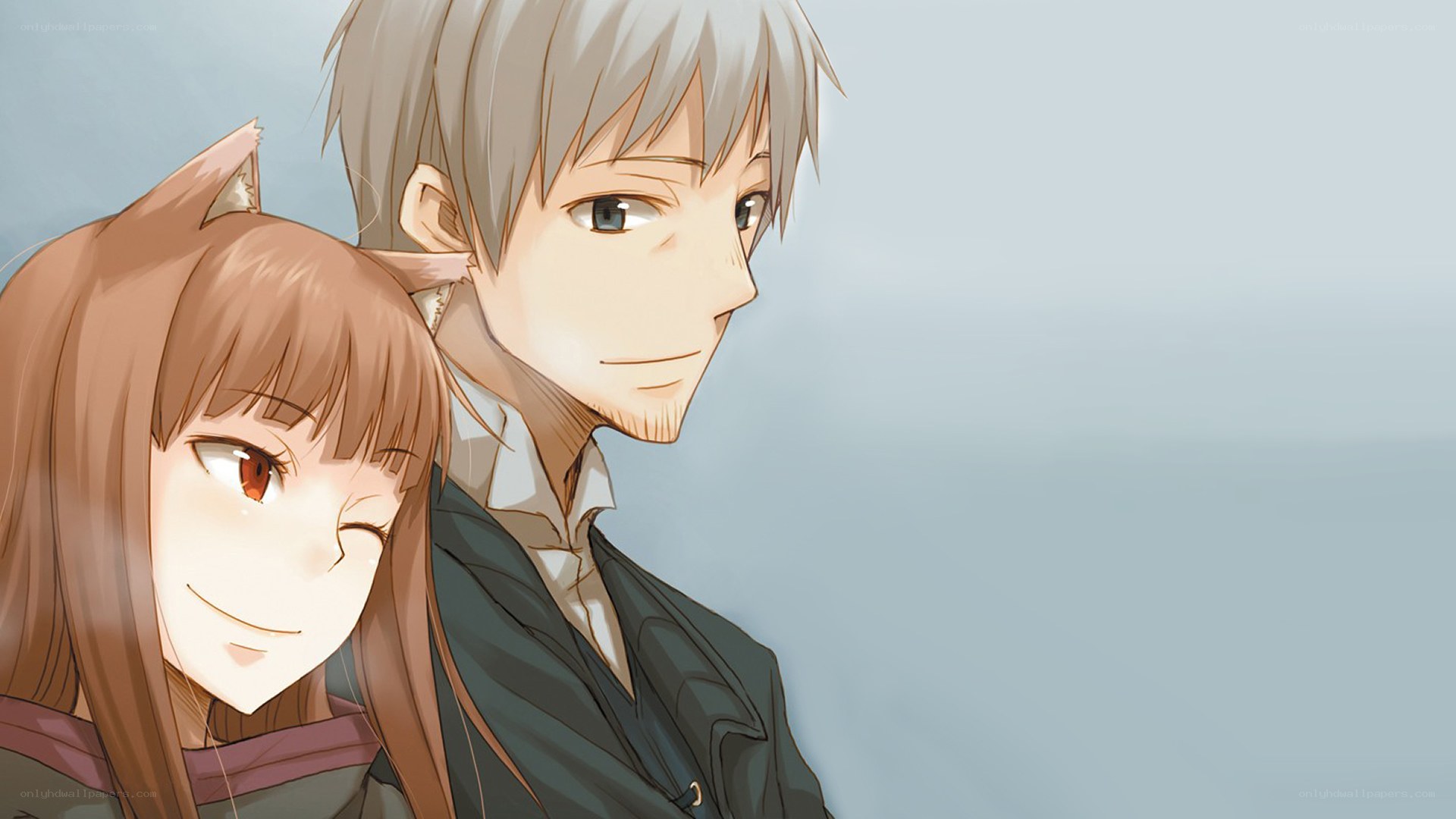 anime couple with cat ears