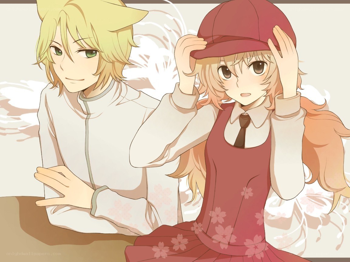 Anime couple with cat ears