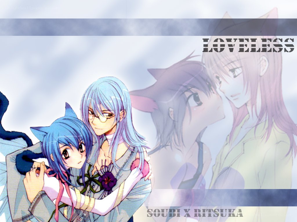 Anime couple with cat ears