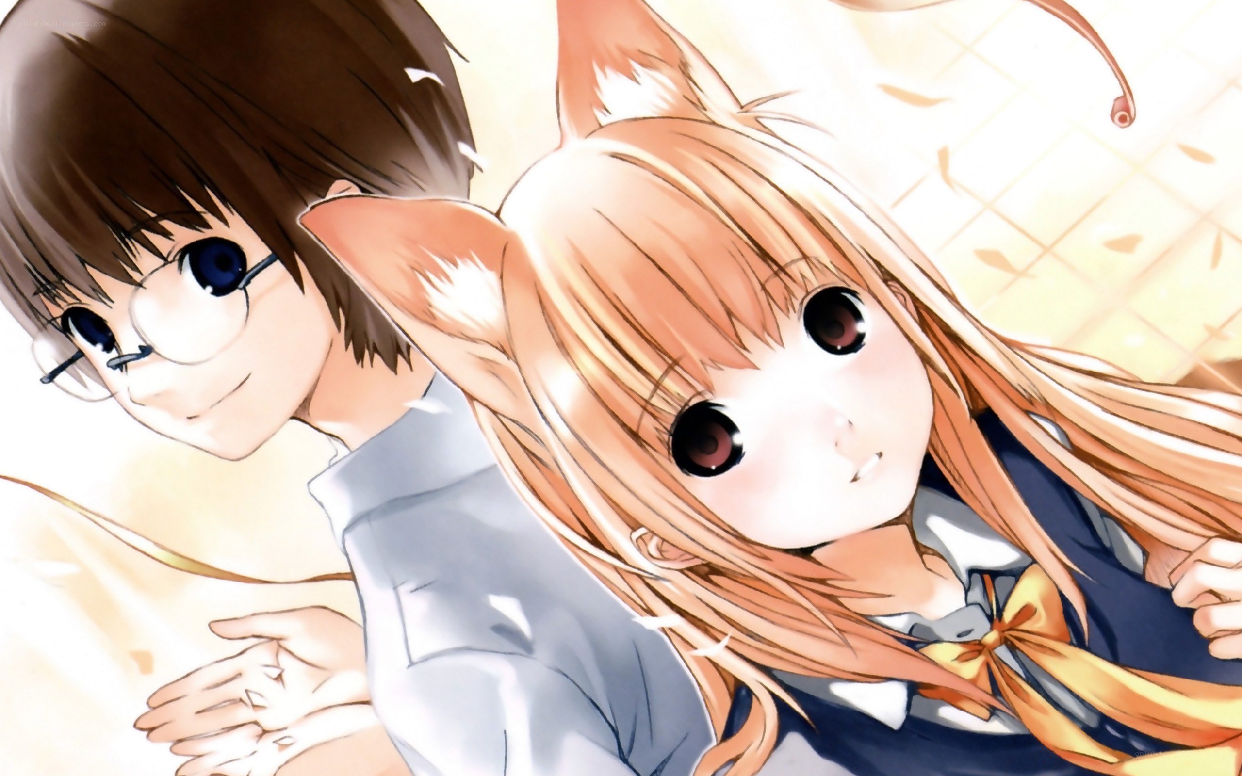 Anime couple with fox ears