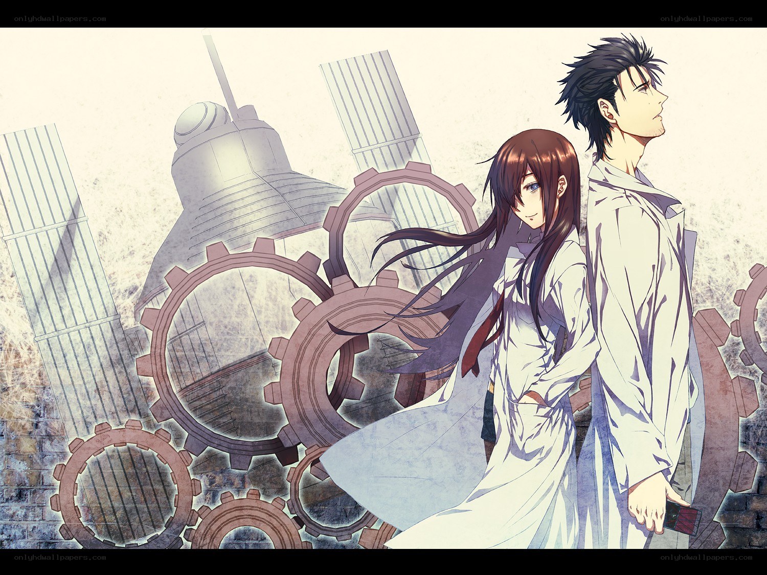 anime couple with gears