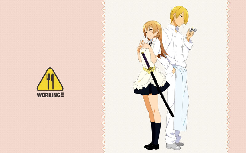 anime couple with sword