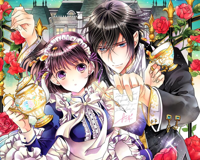 Anime Couple with Teacups