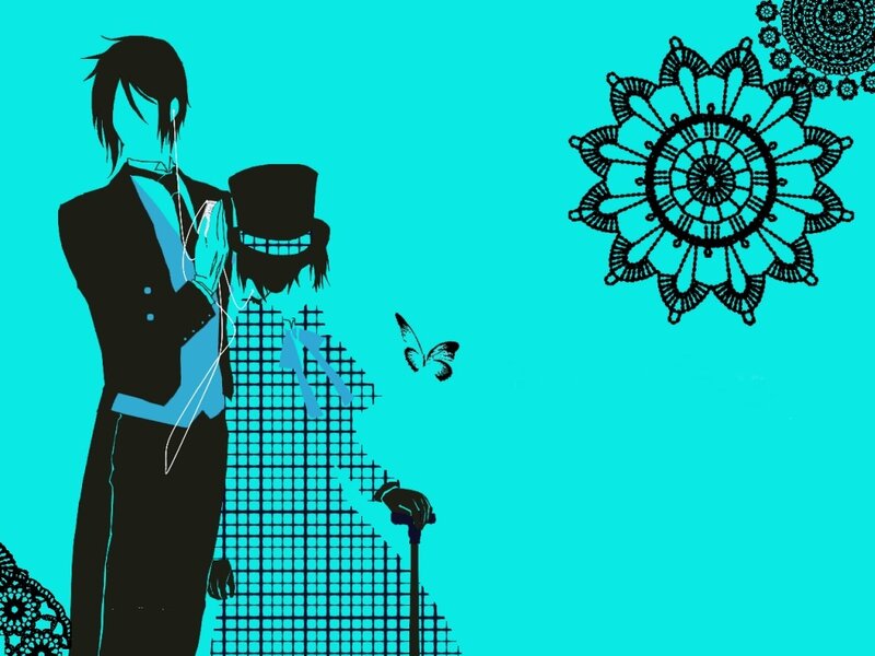 anime couple with top hat