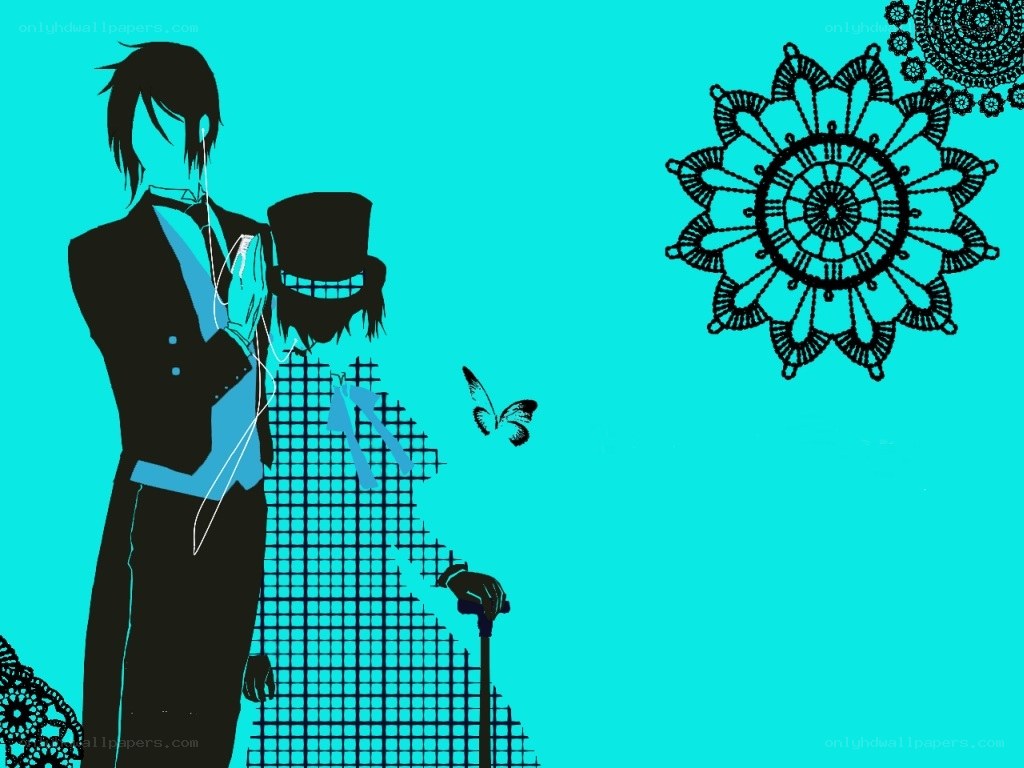 anime couple with top hat