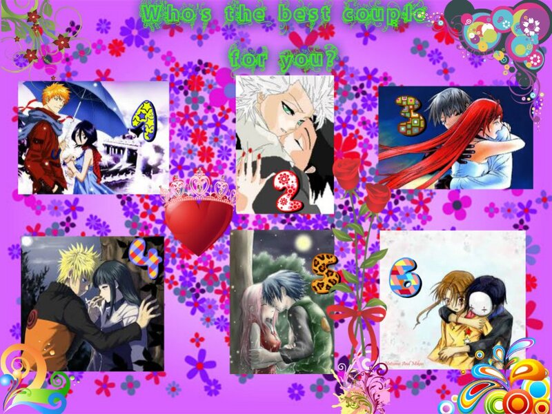 Anime Couples Collage — Purple