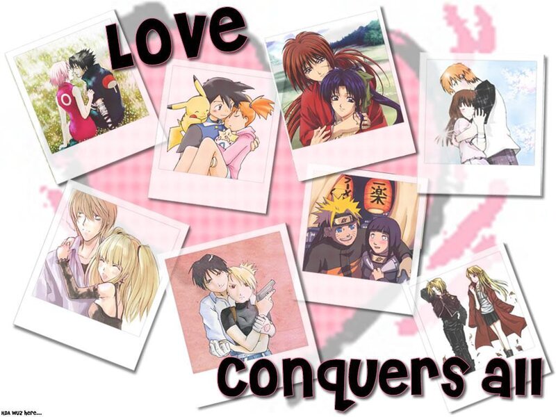 anime couples collage