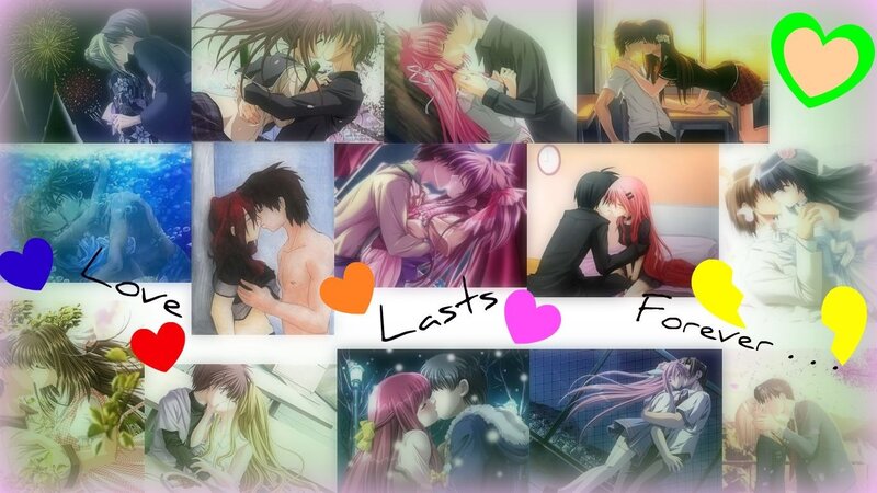 Anime Couples Kissing