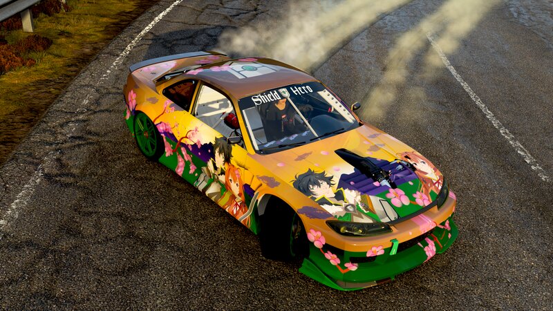 Anime-decorated Drift Car