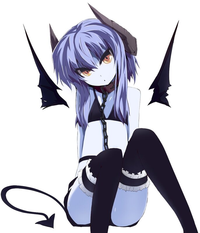 anime demon girl character