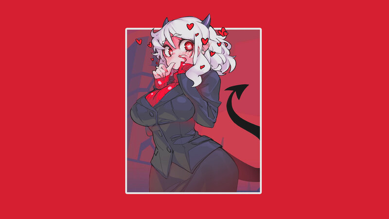 Anime Demon Girl — Red