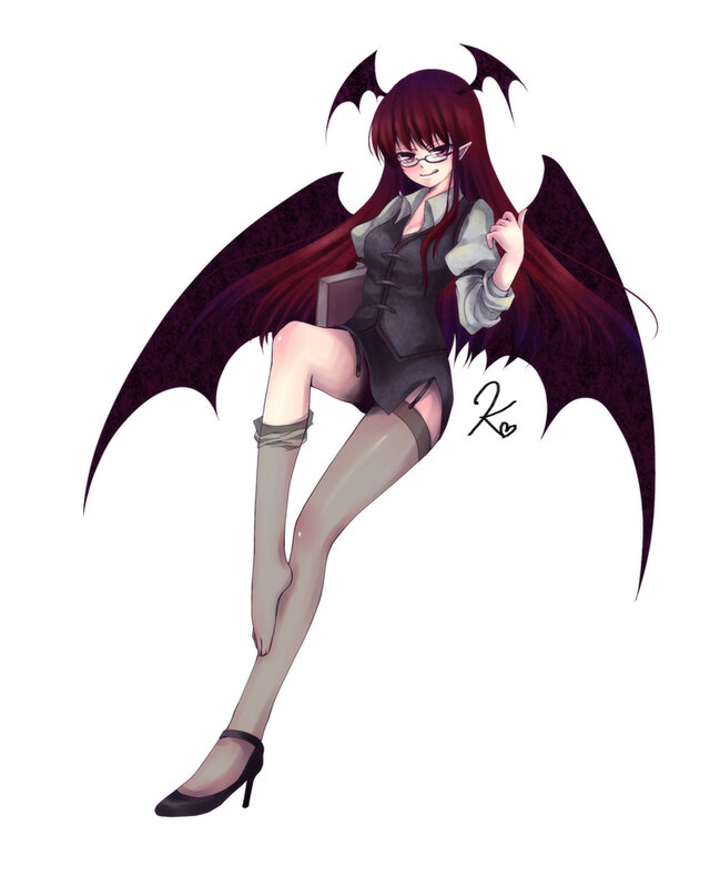 anime demon girl with wings