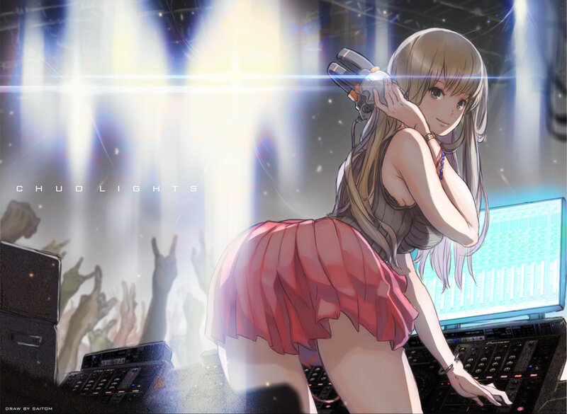 anime DJ at concert