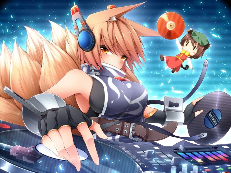 Anime DJ Girl — Blue