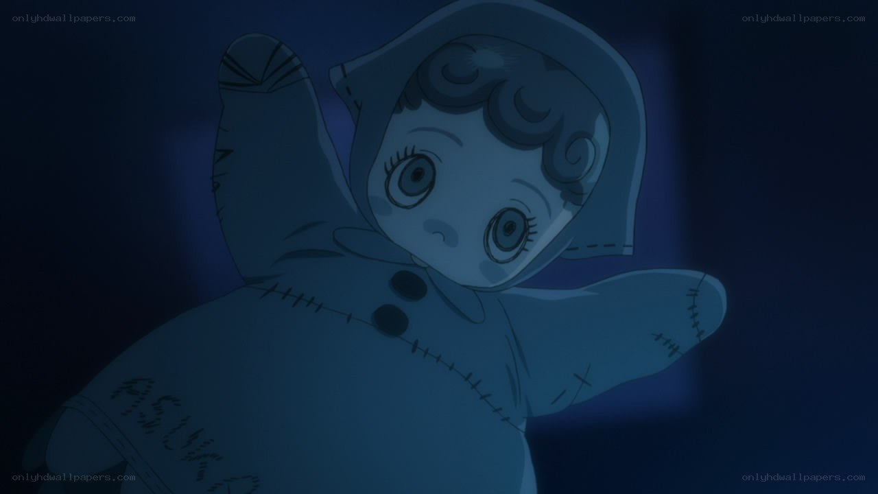 anime doll in dark room