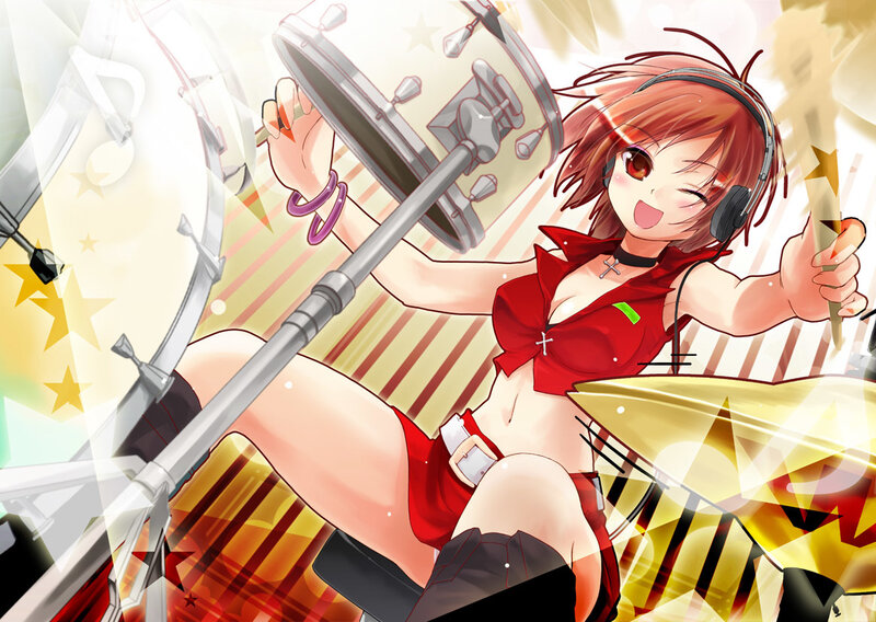 anime drummer girl