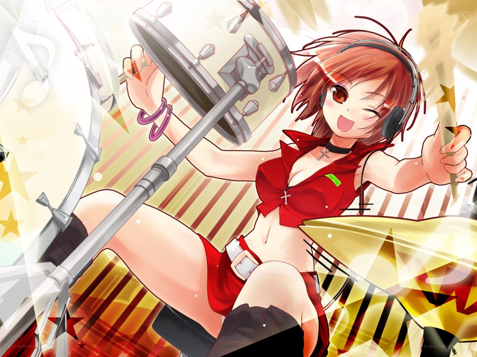 anime drummer girl