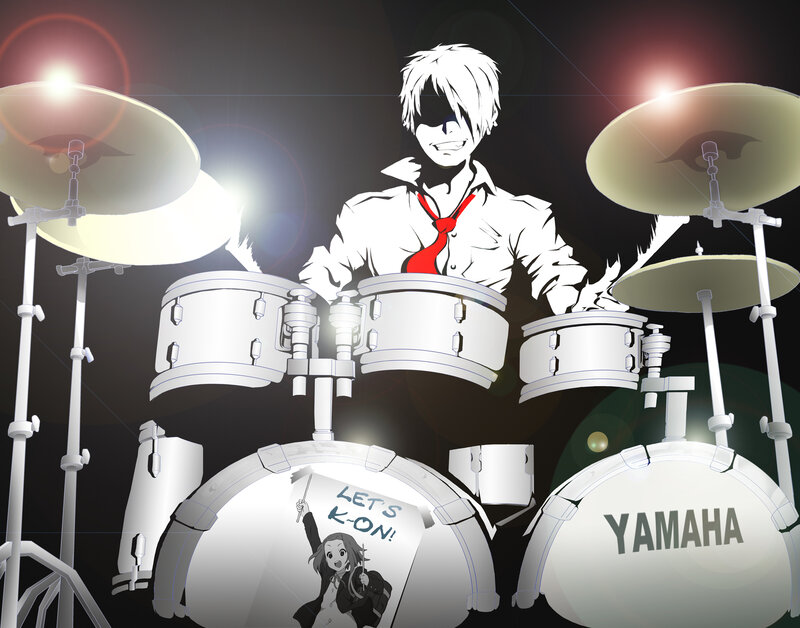 Anime Drummer on Stage