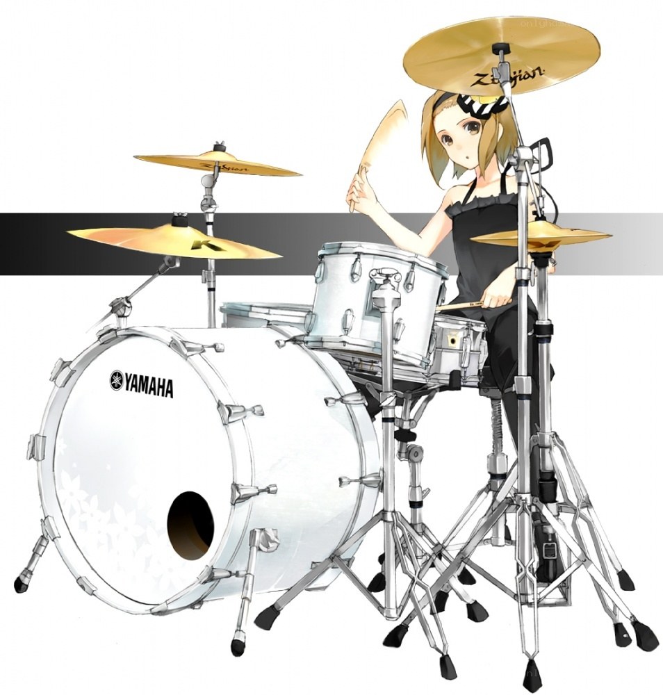 anime drummer with Yamaha kit