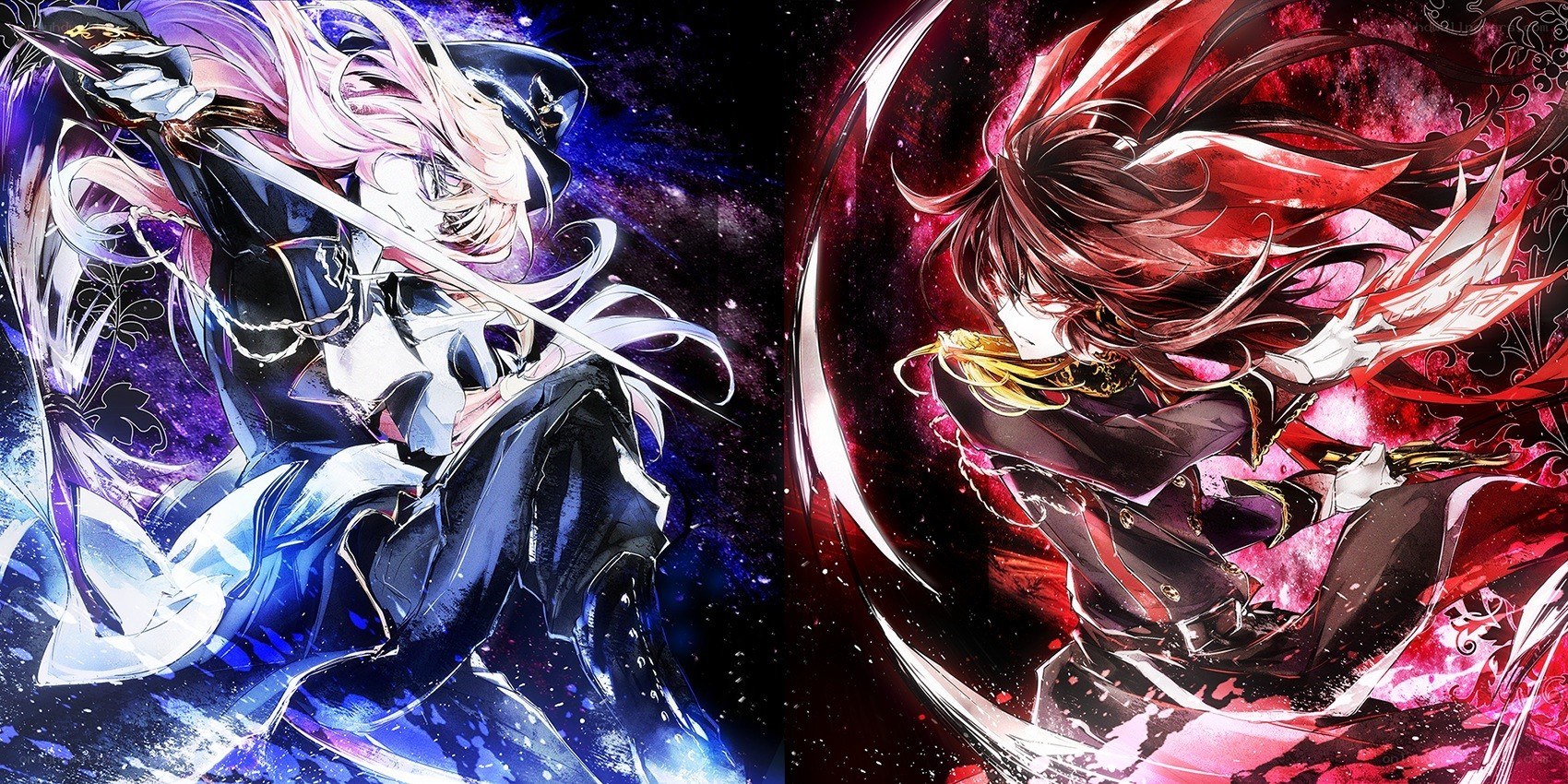 Anime duel with swords