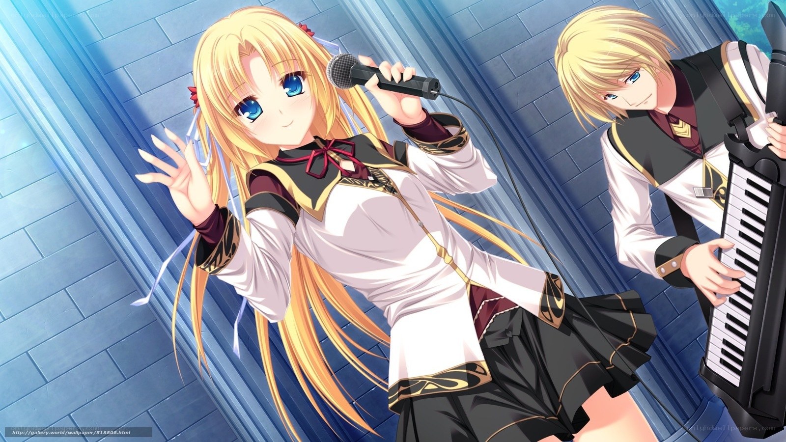 anime duo performing music