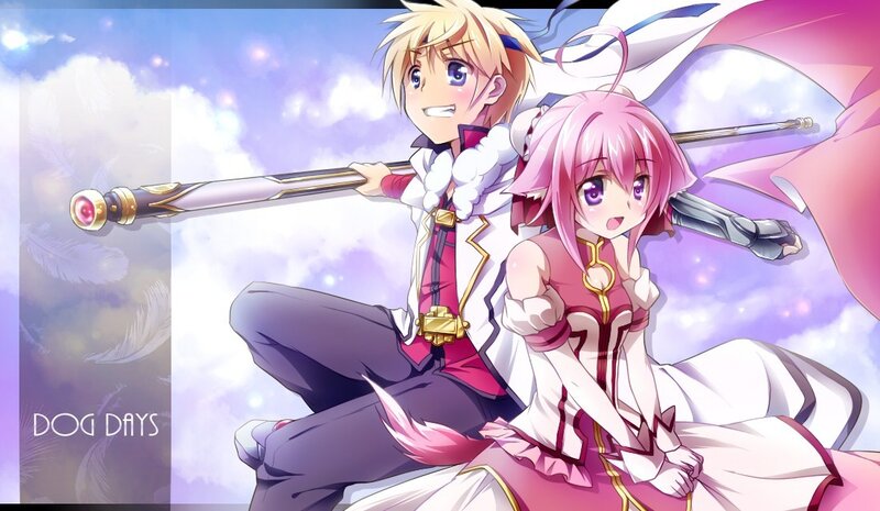 anime duo with magic staff
