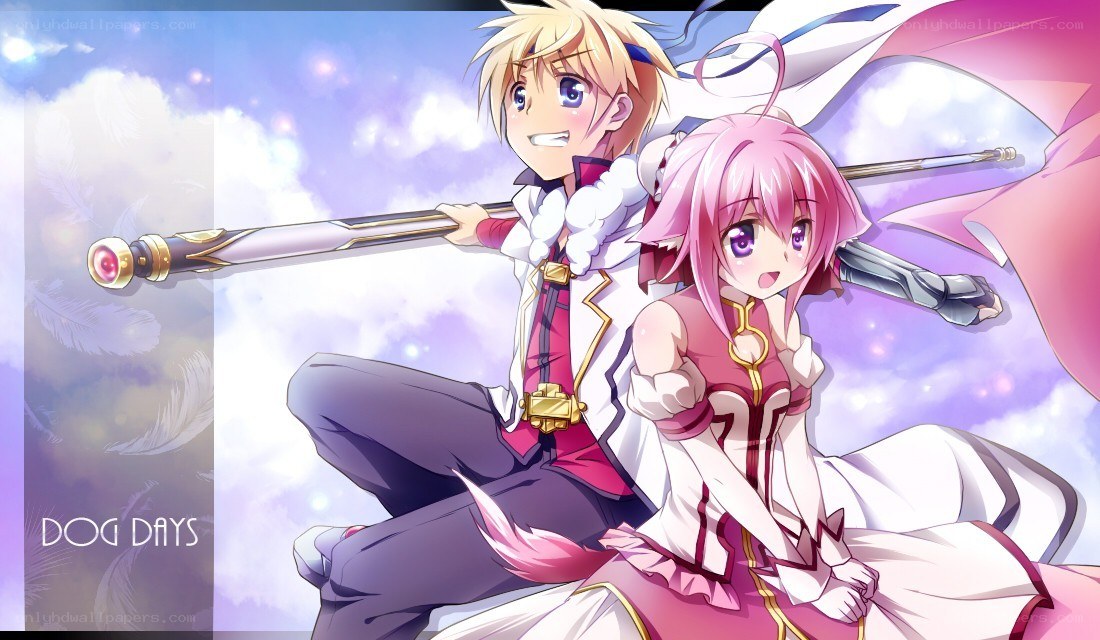 anime duo with magic staff