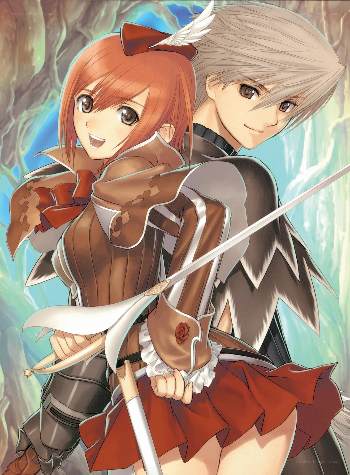 anime duo with swords