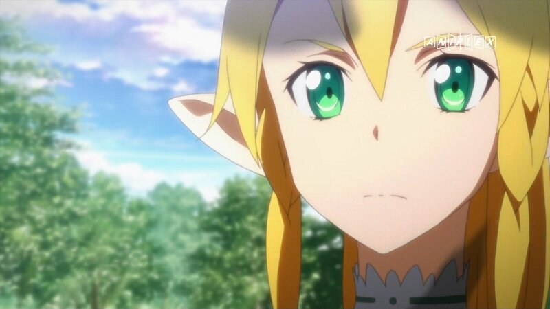 anime elf character close-up
